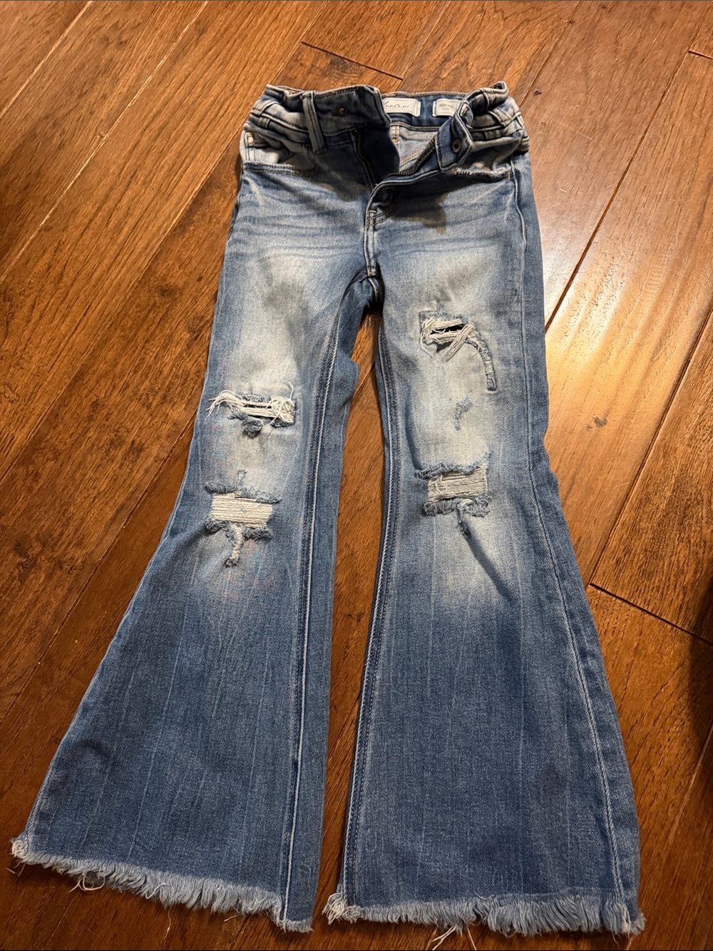 KanCan Light Blue Distressed Flare Jeans